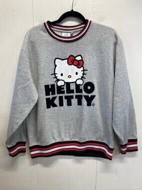 Sanrio Hello Kitty Grey Sweatshirt Women’s Size Large Crewneck